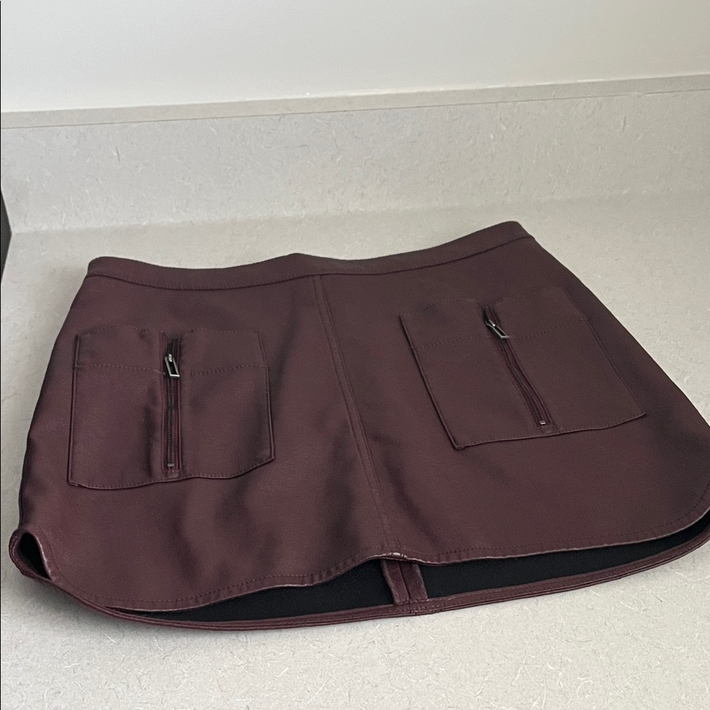 BCBGMaxAzria Deep Reddish Brown Skirt